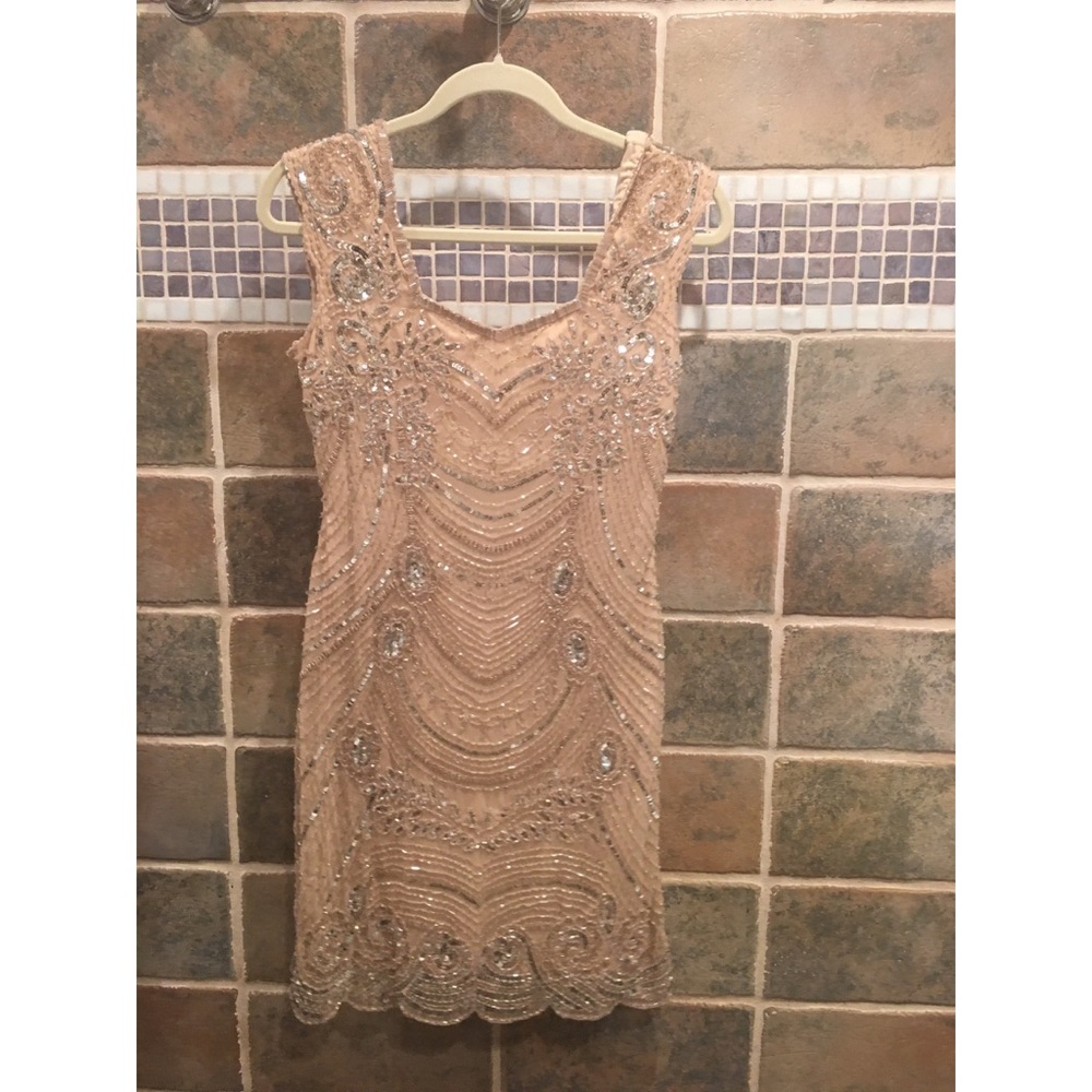 Embellished Adrianna Papell dress